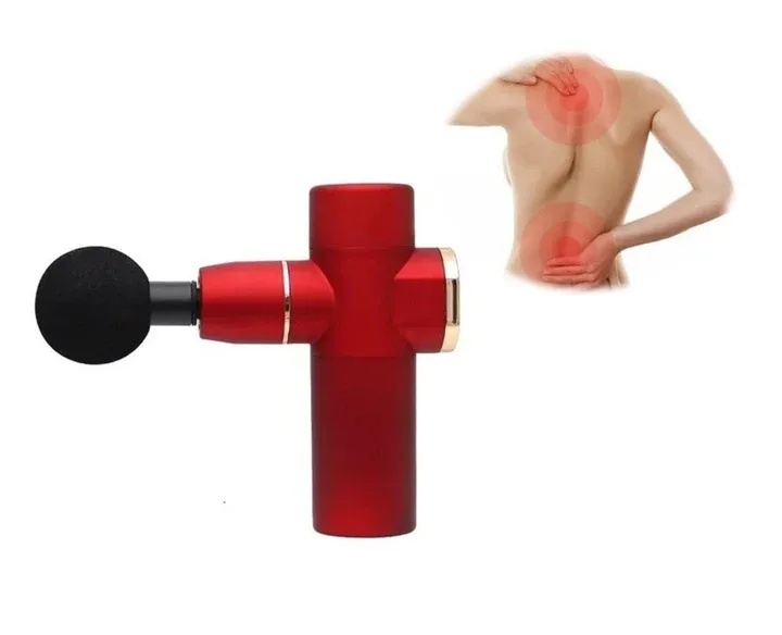 Масажер-пістолет портативний для тіла Fascial Gun Mini, червоний