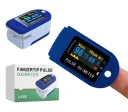 Фото 1 — Пульсоксиметр Fingertip LK88 Pulse Oximeter, біло-синій