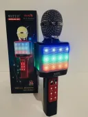 Фото 2 — Караоке-микрофон WSTER WS-1828 с LED подсветкой, 4 голоса, USB, Bluetooth