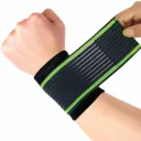 Фото 1 — Бандаж еластичний для зап'ястя RIAS Wrist Support Black-Green