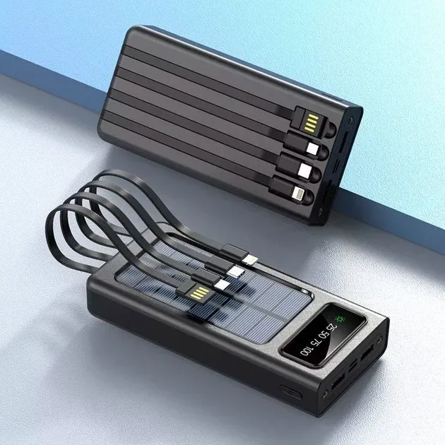 Power Bank UKC 30000 мАг із сонячною панеллю