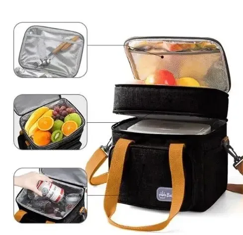 Cooler Bag 26x25x18 cm 15 L (Thermo Bag) Black