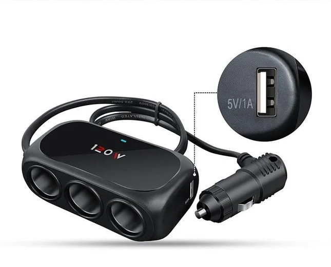 Разветвитель для прикуривателя Xunniu WT-D23 Black