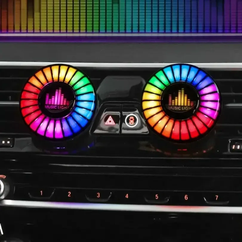 Автомобільний ароматизатор зі світлодіодною підсвіткою Music Light