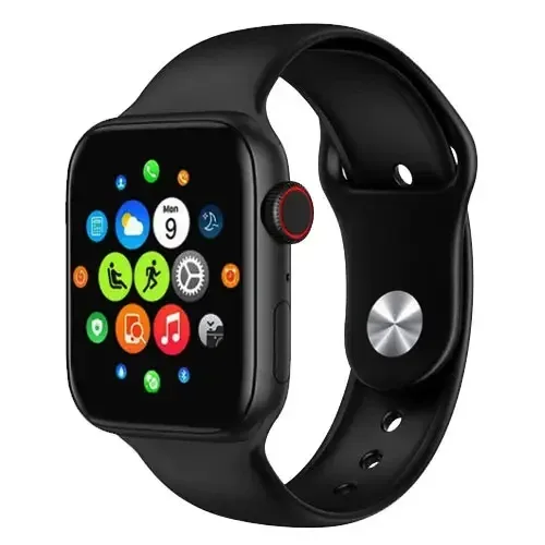 Смарт-часы Smart Watch T500, сенсорный экран, пульсометр, голосовой вызов, черные
