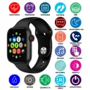 Фото 6 — Смарт-годинник Smart Watch T500, сенсорний екран, пульсометр, голосовий виклик, чорний