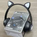 Фото 5 — Беспроводные наушники с кошачьими ушками, RGB подсветкой, FM радио, micro SD, Cat MZ-023, чёрные