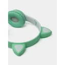 Фото 4 — Навушники з котячими вушками Bluetooth, RGB-підсвітка, FM-радіо, підтримка карти пам'яті Cat MZ-023, бірюзові