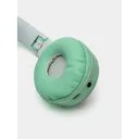 Фото 5 — Навушники з котячими вушками Bluetooth, RGB-підсвітка, FM-радіо, підтримка карти пам'яті Cat MZ-023, бірюзові