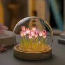 Фото 1 — Нічник-тюльпан світлодіодний Spherical Lamp HA-42, лампа DIY "умілі ручки"