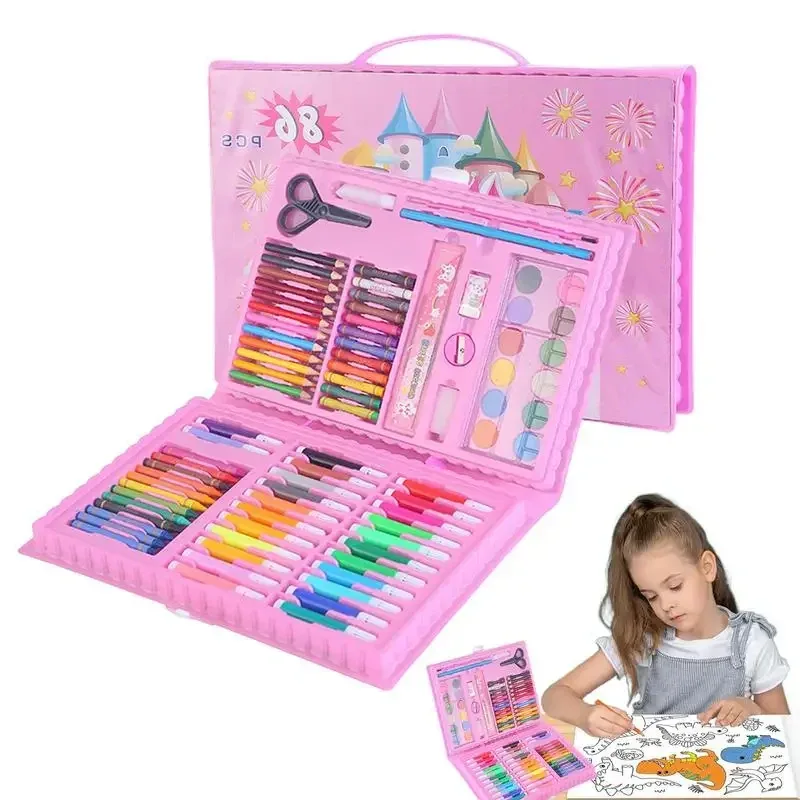 Набор для творчества Art Set, 86 предметов, детский, для рисования