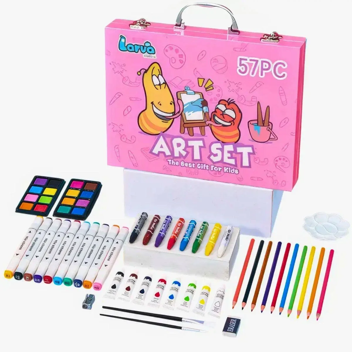 Набор для рисования Lavra Art Set, 57 предметов, розовый