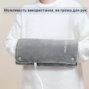 Фото 5 — Електрогрілка універсальна з USB Type-C, працює від батареї, для рук, ніг і тіла, м'яка, сіра