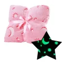 Photo 1 — Starry sky blanket Magic Blanket 100x150 cm, glow-in-the-dark, pink