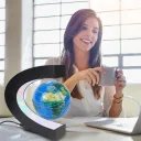 Фото 3 — Глобус світлодіодний True Sight SFR-11-1, з магнітною левітацією, у вигляді карти світу, синій