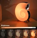 Фото 3 — Смарт-колонка-нічник Conch Music Light 4 в 1, Bluetooth, 256 режимів підсвітки