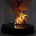 Photo 4 — Gift soap bouquet in a glass flask with LED light KR-04, yellow