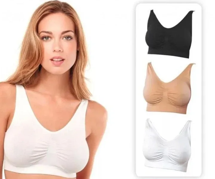 Бюстгальтер бесшовный без косточек Ahh Bra, XL, комплект 3 шт