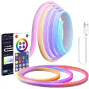 Фото 1 — Світлодіодна неонова USB стрічка RGB SFK-11 з Bluetooth керуванням через телефон, гнучка, 5м