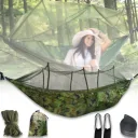 Photo 1 — Camping hammock GMSK-01 260x140 cm with mosquito net and pocket, Pixel camo