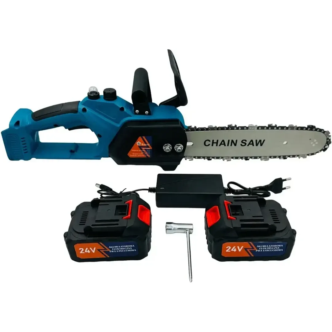 Аккумуляторная цепная мини электропила Chain Saw 8", веткорез, с 2 аккумуляторами