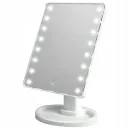 Фото 3 — Настільне дзеркало для макіяжу з підсвіткою Large 16LED Mirror 5308, 21.5х17 см, біле