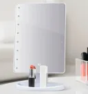Фото 4 — Настільне дзеркало для макіяжу з підсвіткою Large 16LED Mirror 5308, 21.5х17 см, біле