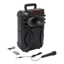Фото 1 — Колонка портативна ZQS10101 Bluetooth з 2 мікрофонами караоке (1 дротовий, 1 бездротовий), 45 см