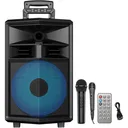 Фото 1 — Колонка портативна ZQS-12130 Bluetooth, караоке з 2 мікрофонами, micro SD/AUX/USB