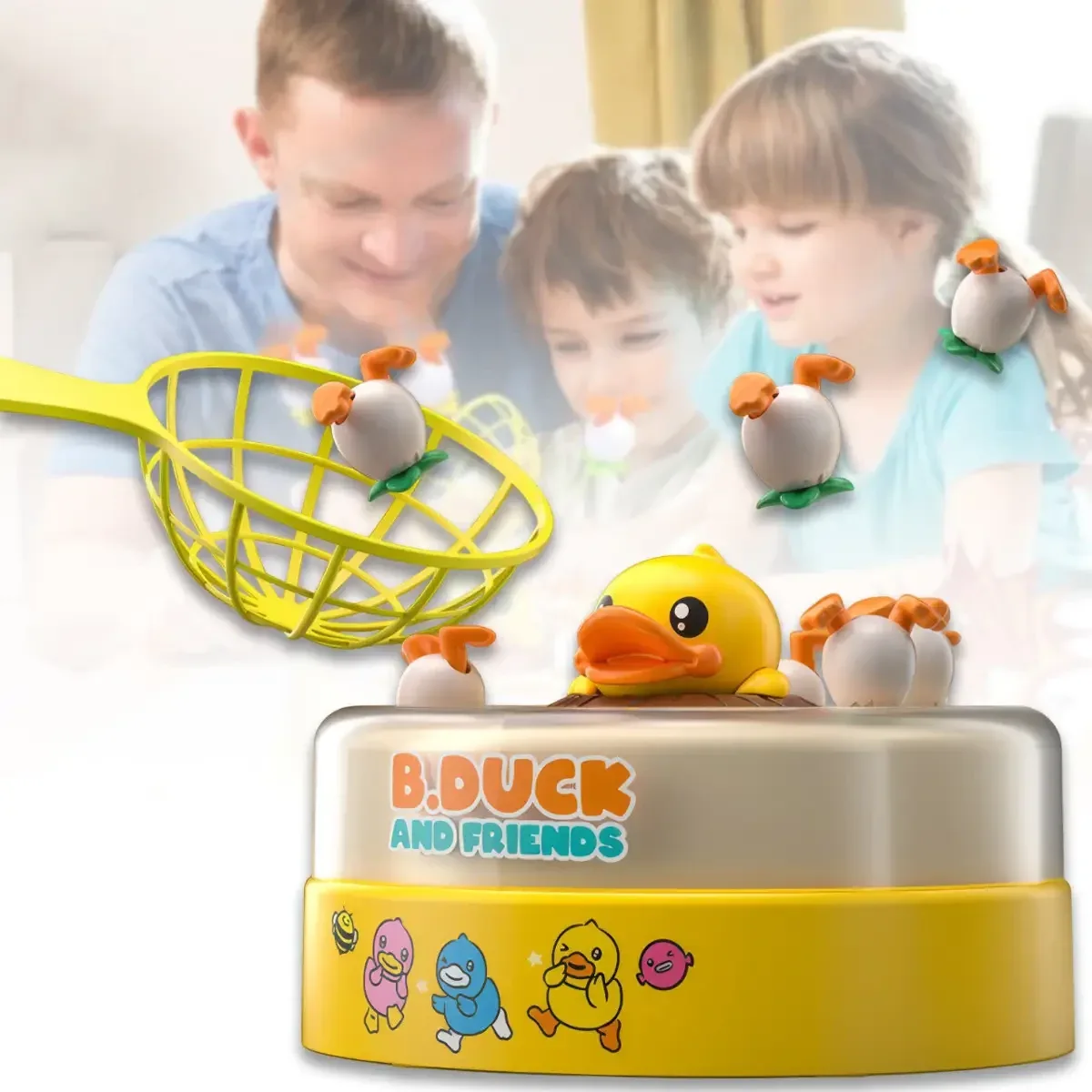 Музыкальная карусель "Поймай утку" B.Duck and Friends, с утятами и 2 сачками
