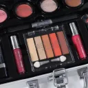 Фото 5 — Набор декоративной косметики в алюминиевом кейсе с зеркалом Makeup Set MC1488, серебристый