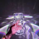 Фото 3 — Настільна лампа-нічник Diamond RGB на акумуляторі, 16 кольорів