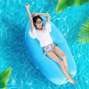 Photo 4 — Inflatable lounger sofa (Lamzac), blue, 180x70 cm