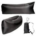 Photo 4 — Beach bean bag lounger sofa black, inflatable air mattress 160×70 cm AIR SOFA CLOUD