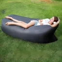Photo 2 — Beach bean bag lounger sofa black, inflatable air mattress 160×70 cm AIR SOFA CLOUD