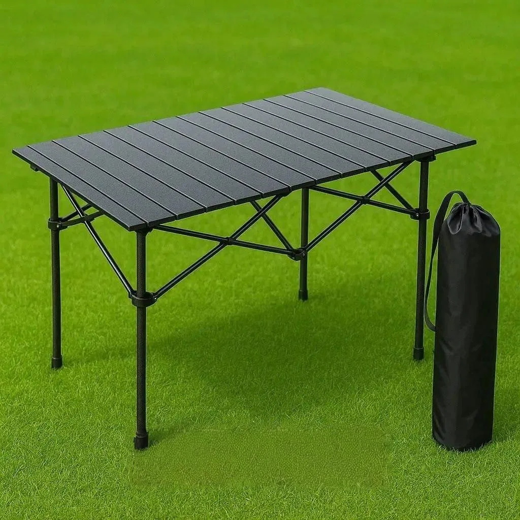 Складной кемпинговый столик для пикника, с чехлом, 95x57x50 см