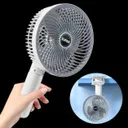 Фото 5 — Вентилятор мини портативный Desktop Fan RD-2227 аккумуляторный с прищепкой, белый