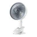 Фото 2 — Вентилятор мини портативный Desktop Fan RD-2227 аккумуляторный с прищепкой, белый