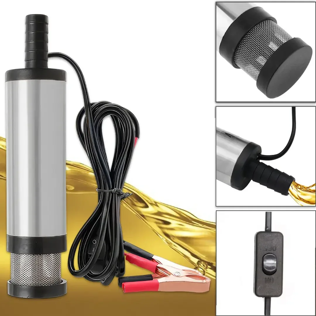 Насос заглибний електричний для перекачування палива і рідин, 12V, сірий, AND5260