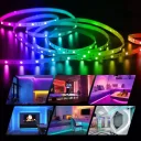 Фото 3 — Гірлянда світлодіодна LED RGB 5050, 5 м, IP67 водонепроникна, USB 5.5V, керування Bluetooth + звук + пульт