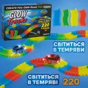 Photo 1 — Kids racing track Magic Tracks, 220 pieces, glow in the dark, with light-up car