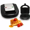Photo 1 — Waffle Maker Sokany KJ-108W, Non-Stick Coating, Black, 750W