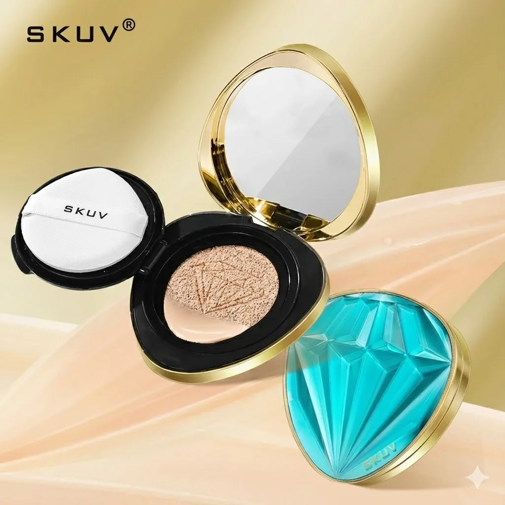 Кушон для лица SKUV с запаской, тональный крем №02