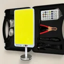 Фото 2 — LED прожектор вуличний на штативі ZJ-HW006, з пультом і сонячною батареєю, набір для пікніка