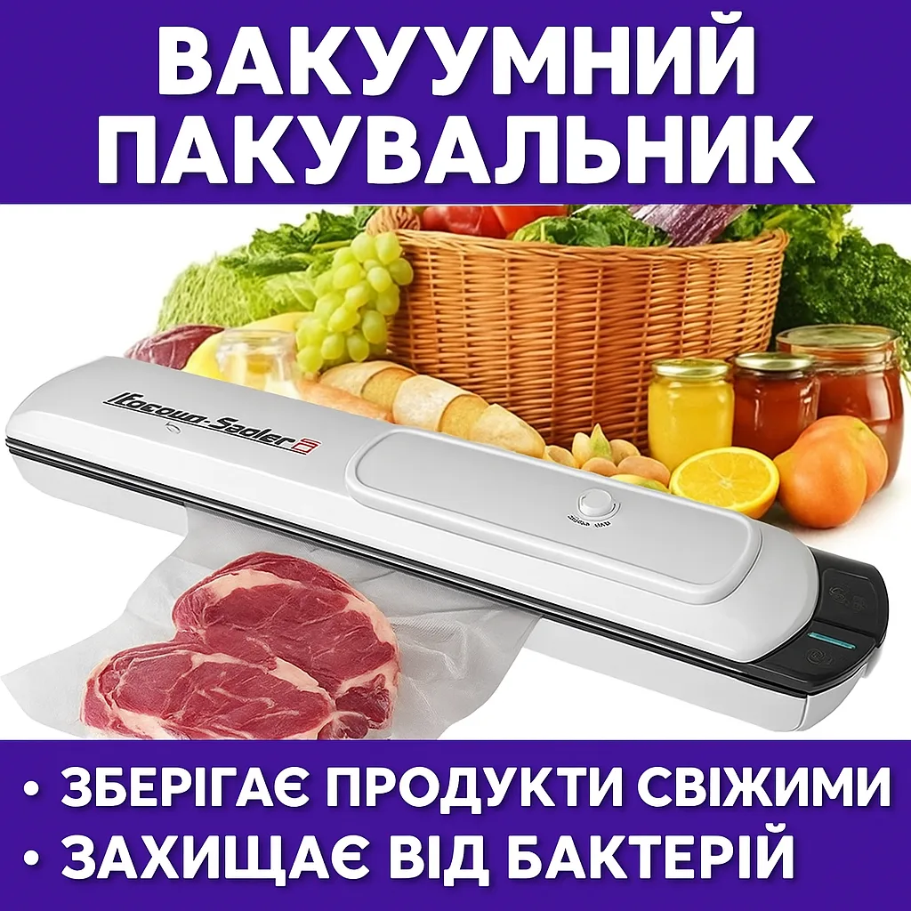 Vacuum Sealer S, 90W, 28 cm, white