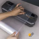 Фото 3 — Вакуумний пакувальник Food Vacuum Sealer, 65кПа, з різаком і пакетами, чорний