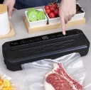 Фото 4 — Вакуумний пакувальник Food Vacuum Sealer, 65кПа, з різаком і пакетами, чорний