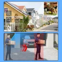 Фото 2 — Камера WiFi вулична поворотна 12 Мп, огляд 360°, 3 обʼєктиви, біла