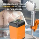 Фото 3 — Портативний душ 3,7 В з дисплеєм температури, фільтром і регулюванням напору