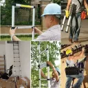 Фото 4 — Драбина телескопічна 2.7 м, 7 ступенів, хромомолібденова сталь, до 150 кг, складна